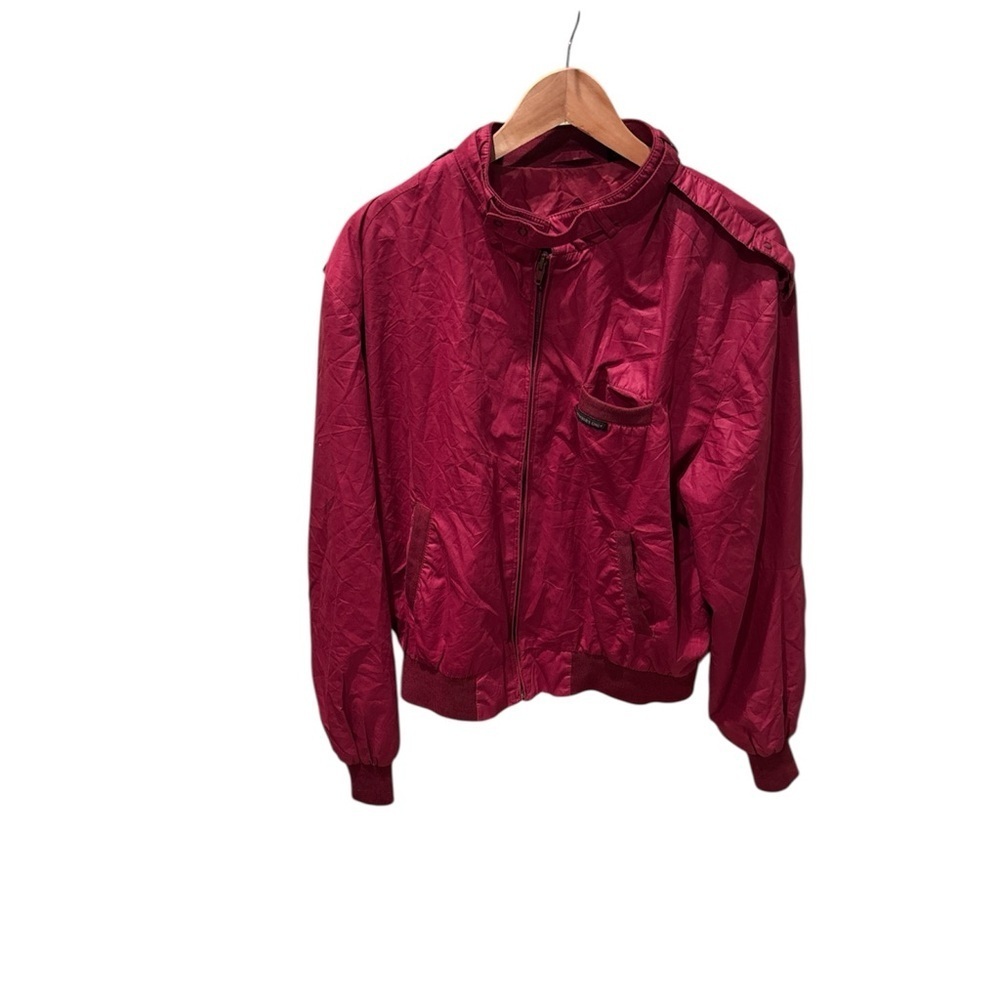 Members only mens burgundy jacket